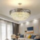 Gold Ceiling Light Fixture for Living Room Hotel Lobby Crystal Pendant Light