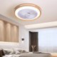 Intelligent Ceiling Fan with Stepless Dimming Light for Kitchen, Dining Room, and Bedroom Decoration