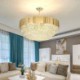 Crystal Round Hanging Ceiling Light Modern Pendant Light for Living Room Hotel