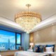 Ceiling Lighting Fixture with Modern Crystal Pendant Light for Living Room Hotel Bedroom