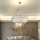 Modern Ceiling Light Hanging Light For Living Room Hotel White Crystal Pendant Light