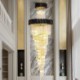 Ceiling Light Fixture Livingroom Hotel Lobby Modern K9 Crystal Pendant Lamp