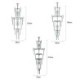 Dining Living Room Foyer Modern Crystal Ceiling Light Fixture Pendant Lamp