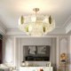 Living Room Hotel Luxurious Leaf Pendant Light Crystal Ceiling Light Fixture