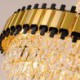 For Living Room, Luxurious Gold Pendant Light Crystal Ceiling Light Fixture