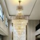 Elegant Hanging Light For Living Room Bedroom Conical Crystal Pendant Light