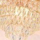 For Living Room Bedroom Modern Elegant Crystal Pendant Light Conical Ceiling Light