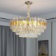 9/12/16 Light Luxury Pendant Light Crystal Ceiling Lighting Fixture for Dining Room