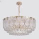 Lacy Round Ceiling Lighting Fixture with Crystal Pendant Light for Living Room Bedroom