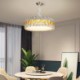 Crystal Round Ceiling Light Fixture for Living Room Dining Room European LED Pendant Light