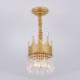 Creative Home Funishing Crystal Hanging Light Modern Fashion Crown Pendant Light