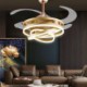 LED Fan Light Creative Inverter Fan Chandelier For Living Room