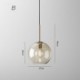 Minimalist Cognac Color Decorative Glass Light Fixture Glass Pendant Light