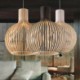 Bird Cage Light Fixture Modern Basswood Pendant Light