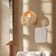 Bird Cage Light Fixture Modern Basswood Pendant Light