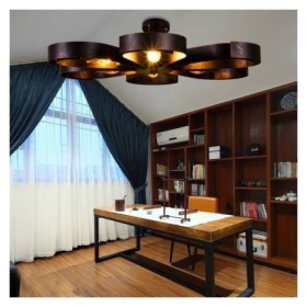 Iron Flower Shaped Pendant Light Modern Vintage Ceiling Light