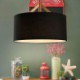 Fabric Lamphade Single Lamp Wood Pendant Light