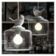 Little Bird Decorative Lighting Retro Style Glass Pendant Light