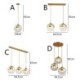 Bedroom Decorative Lighting Iron+Glass Globe Pendant Light