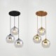 Bedroom Decorative Lighting Iron+Glass Globe Pendant Light