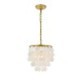 Simple Golden Light Fixture Decorative Shell Pendant Light