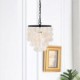 Simple Black Light Fixture Decorative Shell Pendant Light