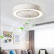 Invisible Ceiling Fan With Light For Restaurant Bedroom Ultra-thin Ceiling Fan Light