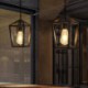 Retro Wooden Pendant Light Hallway Bedroom Light