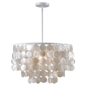 White Color Shell Pendant Light Decorative Lighting for Living Room