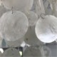 White Color Shell Pendant Light Decorative Lighting for Living Room