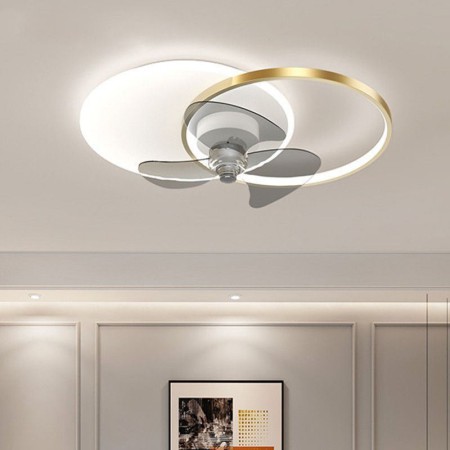 Modern Art Deco Lighting Fixtures For Living Room Bedroom LED Ceiling Fan Lamp