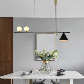 Dining Room Living Room Creative Modern Metal Pendant Light Decorative Light Fixture