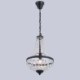 Wrought Iron Black Crystal Chandelier Living Room Kitchen Island Retro Style Crystal Pendant Light