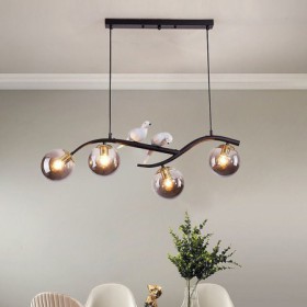 Branch Pendant Light 4 Lamp Decorative Light Living Room Bedroom Modern Minimalist