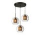 3-Light Ceiling Light Dining Room Kitchen Island Minimalist Glass Cluster Pendant Light