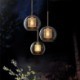 3-Light Ceiling Light Dining Room Kitchen Island Minimalist Glass Cluster Pendant Light