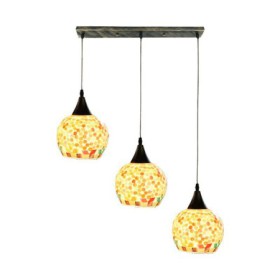 Living Room Dining Room Cluster Decorative Pendant Light 3 Light Shell Light Fixture