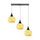 Living Room Dining Room Cluster Decorative Pendant Light 3 Light Shell Light Fixture