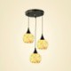 Living Room Dining Room Cluster Decorative Pendant Light 3 Light Shell Light Fixture