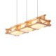 Dining Room Cafe Creative 3 Light Oak Pendant Lamp Decorative Wood Ceiling Light