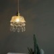 Living Room Bedroom Elegant Glass Pendant Light Single Head Mini Pendant Light