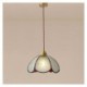 Single Head Glass Pendant Lamp Living Room Bedroom Minimalist Petal Glass Pendant Light