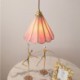 Living Room Bedroom Style Glass Pendant Light Retro Petal Light Fixture