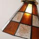 Retro Lattice Glass Pendant Lamp Living Room Bedroom Lighting