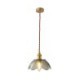 Bedroom Living Room 1 Light Glass Pendant Light Retro Style Decorative Flower Pendant Lamp