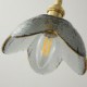 Bedroom Living Room 1 Light Glass Pendant Light Retro Style Decorative Flower Pendant Lamp