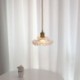 Mini Decorative Light 1 Light Bedroom Living Room Lotus Glass Pendant Light