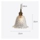 Bedroom Living Room Modern Flower Glass Pendant Light 1 Light Decorative Light Fixture