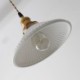 Ceramics Pendant Lamp Retro Pleated Pendant Lamp Bedroom Living Room Style