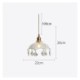 Single Light Pendant Light Bedroom Living Room Modern Minimalist Glass Pendant Lamp